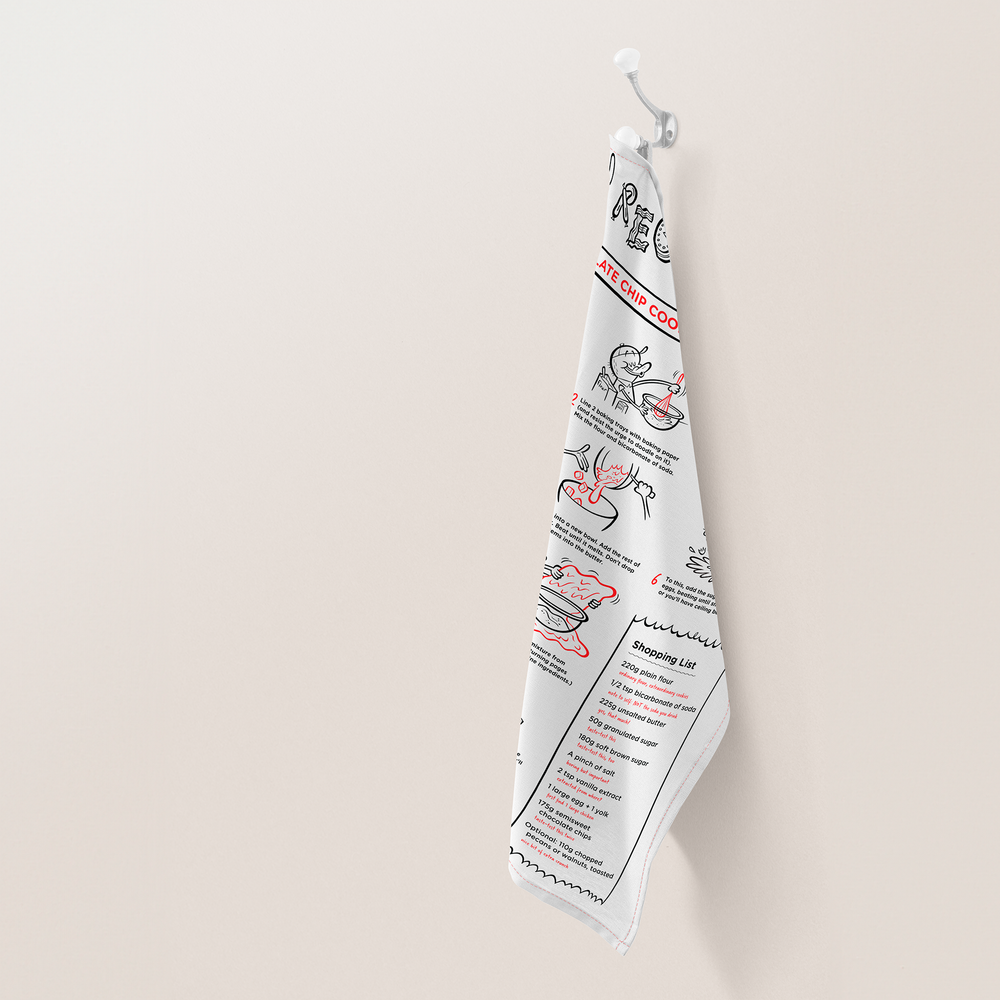 Recipe teatowel mock-up