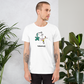 White unisex t-shirt with fabulous graphic