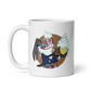 White glossy mug testing